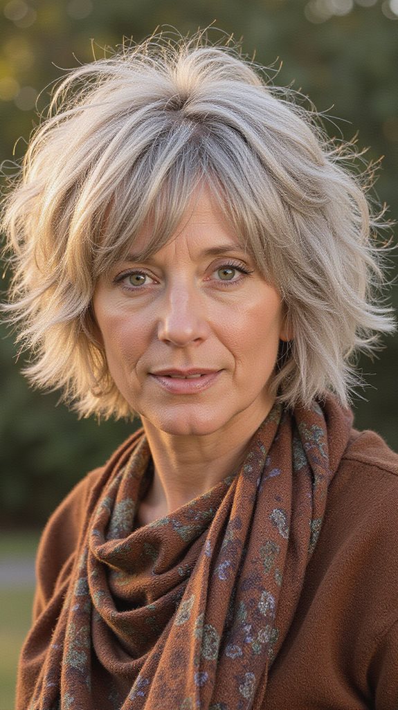 effortless textured shaggy bob