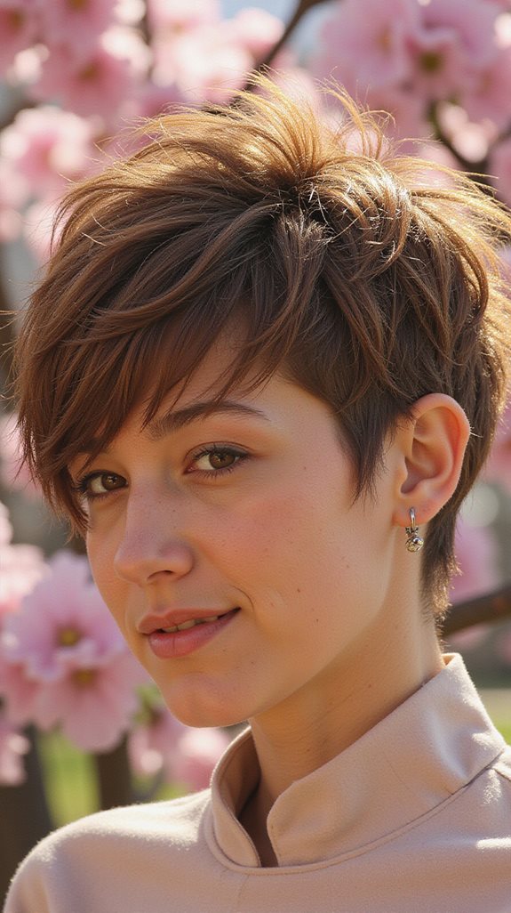 effortless tousled pixie style