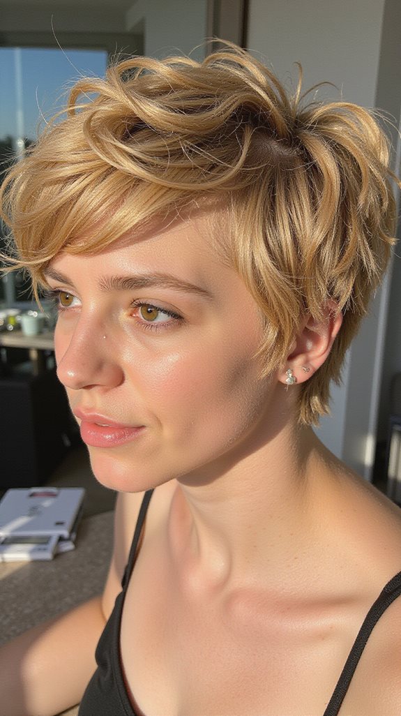 effortless tousled pixie style