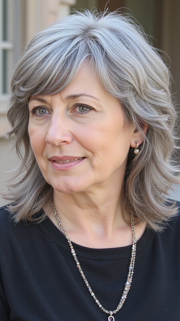 effortless wavy shag sophistication