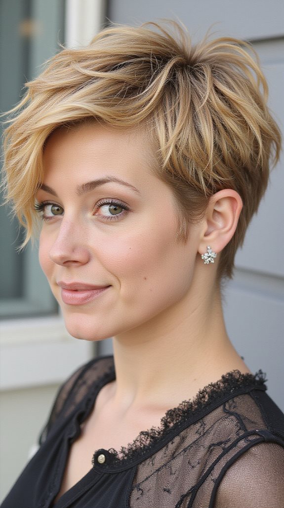 effortlessly chic tousled pixie