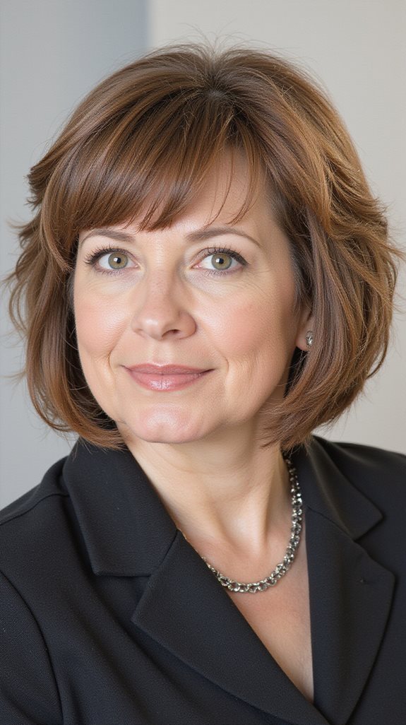 elegant shoulder length hairstyle