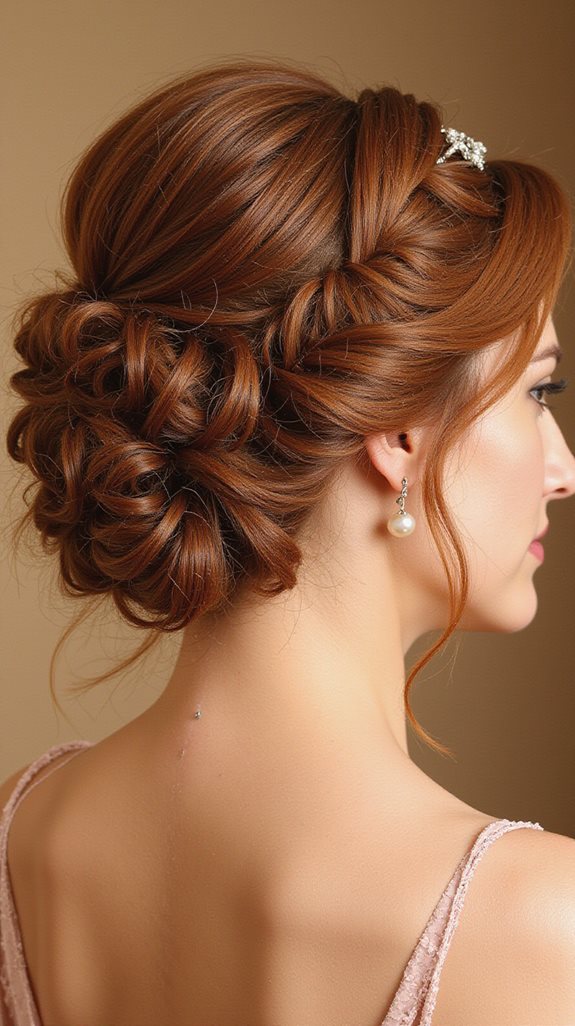 elevated french twist hairstyle