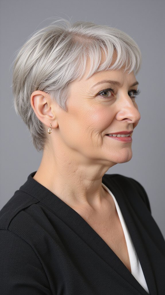 flattering pixie cut hairstyle