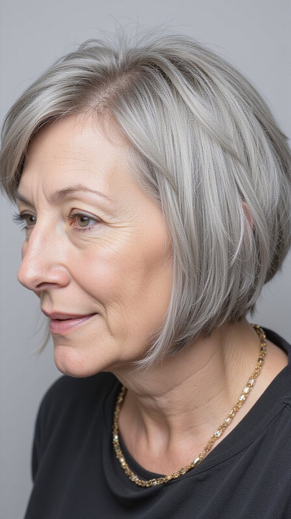 geometric beveled edge bob