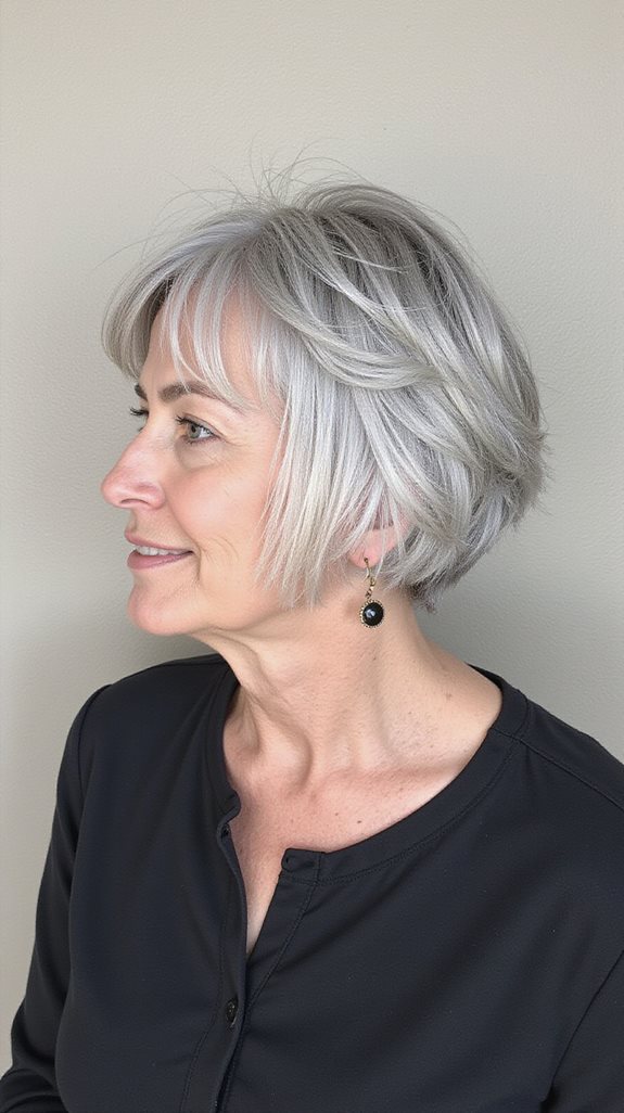 graduated bob with volume