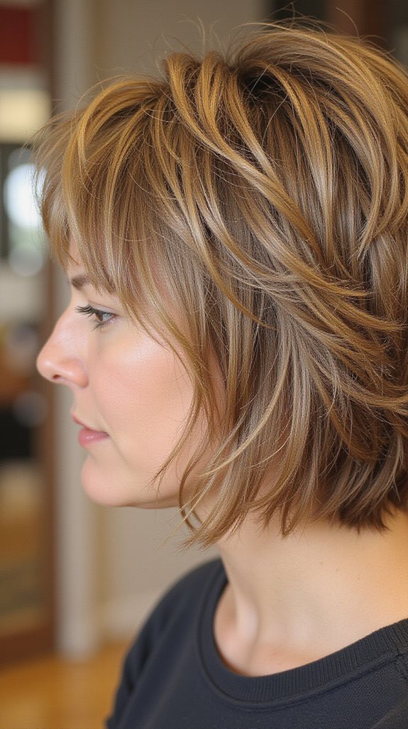 long side bangs shag