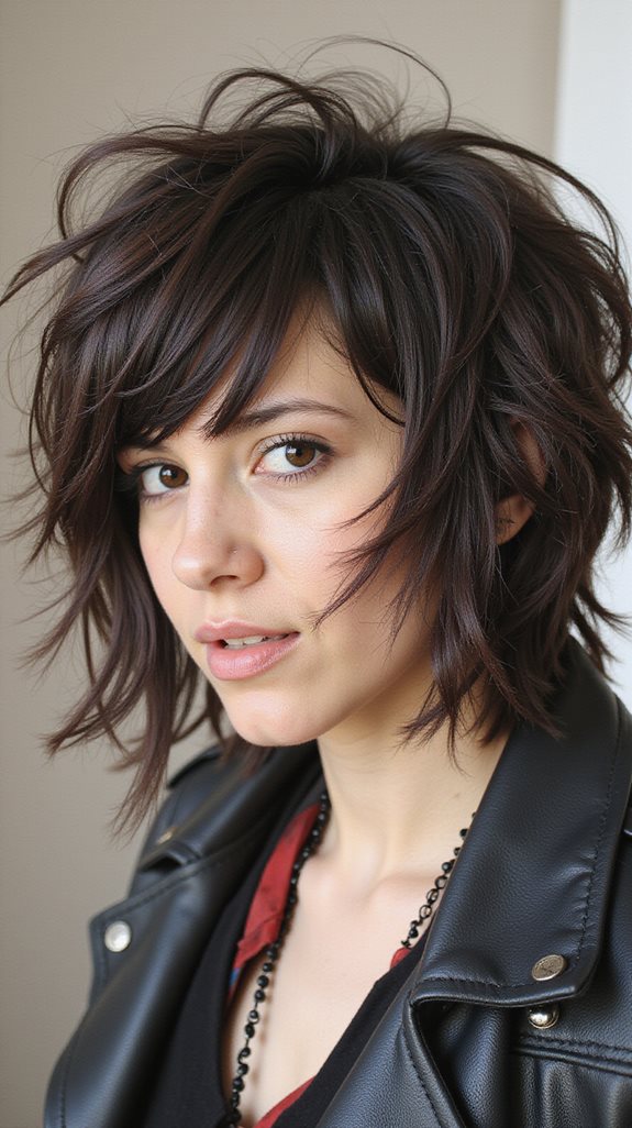 messy grunge bob layers