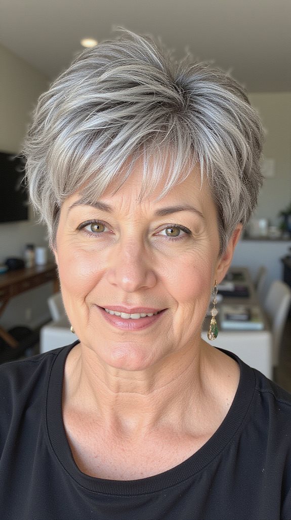 messy pixie cut transformation