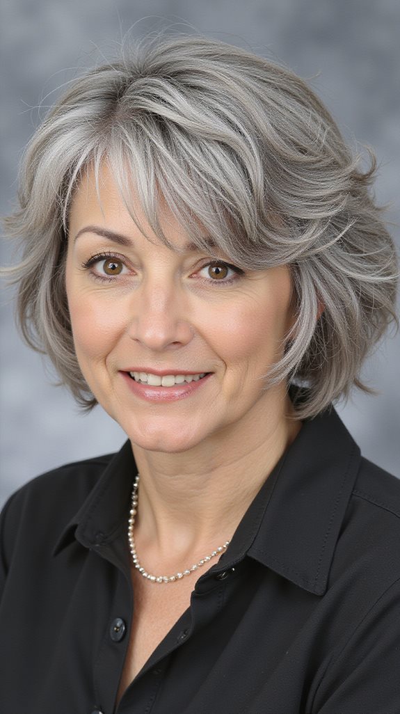 messy textured bob hairstyle