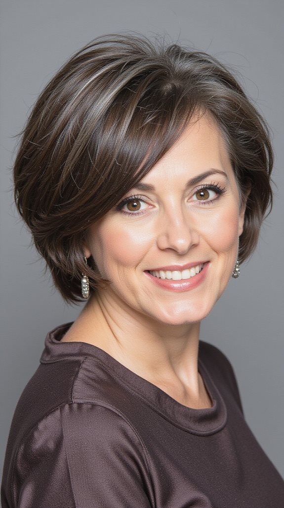 modern a line bob transformation