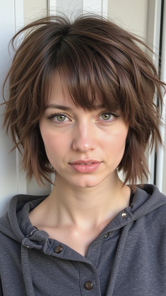 modern grunge asymmetrical bob
