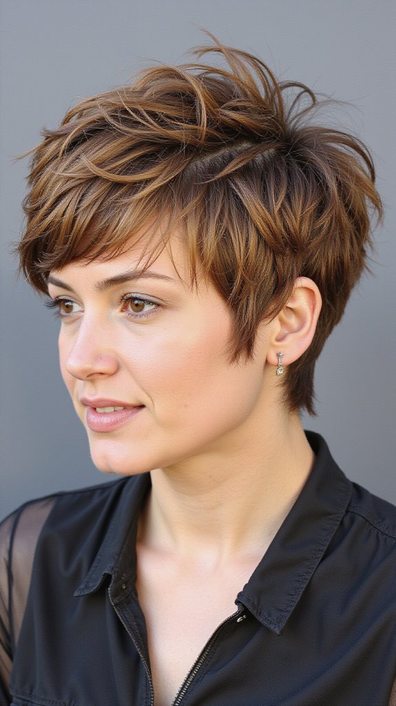 multidimensional shag haircut highlights