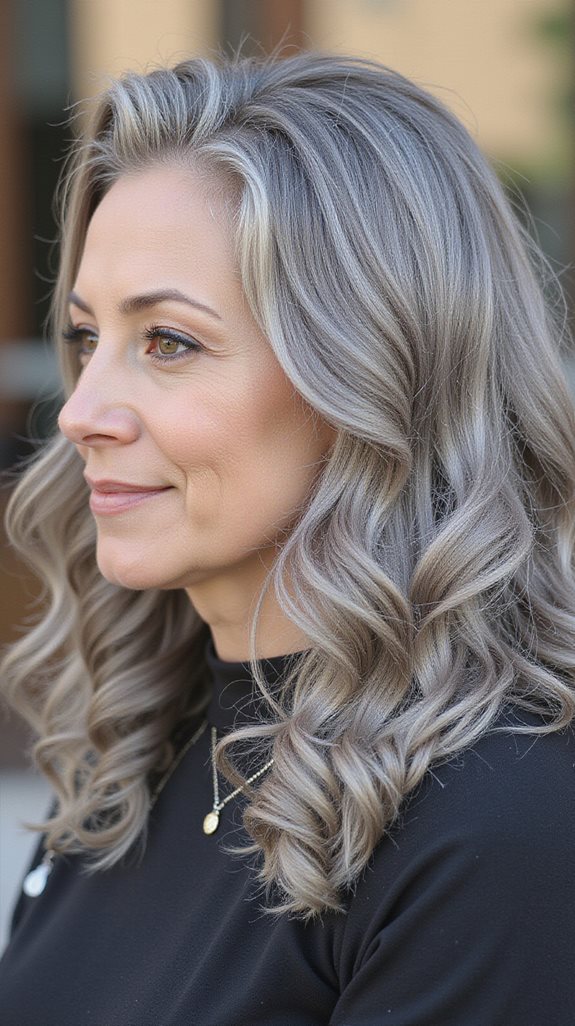 natural textured grey waves