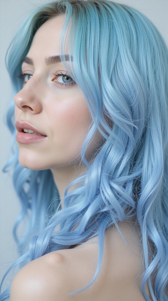 pastel blue hair maintenance