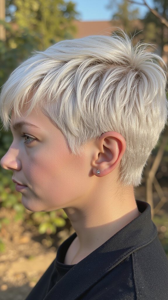 platinum blonde pixie maintenance