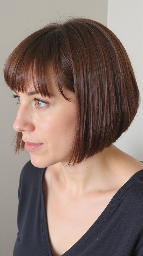 precision cut bob hairstyle