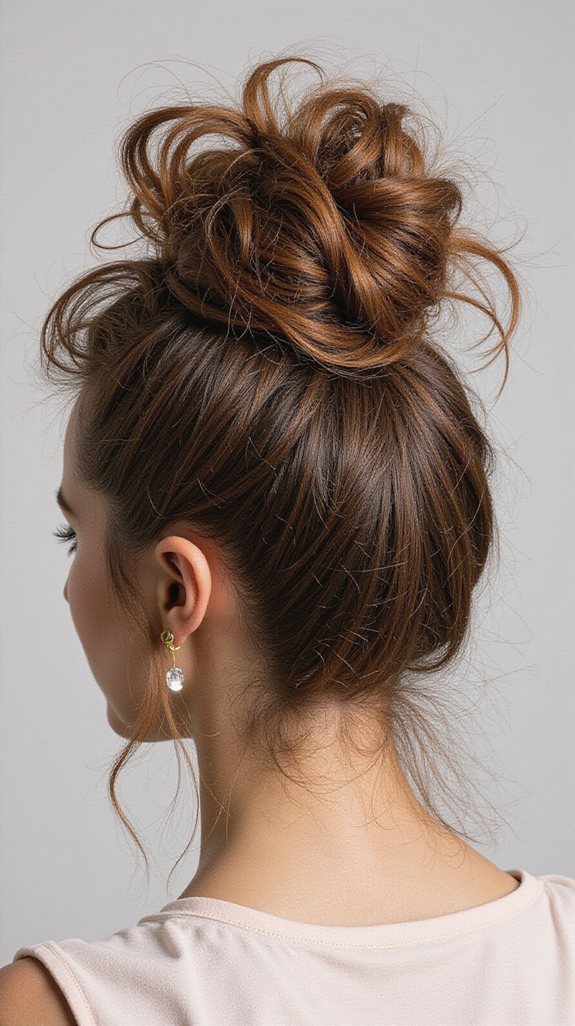quick and effortless high bun