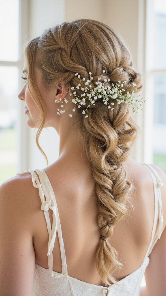 romantic side braid tutorial