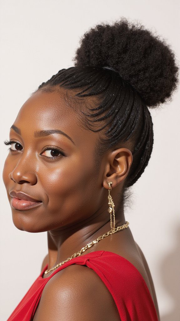 sculpted knot with flair