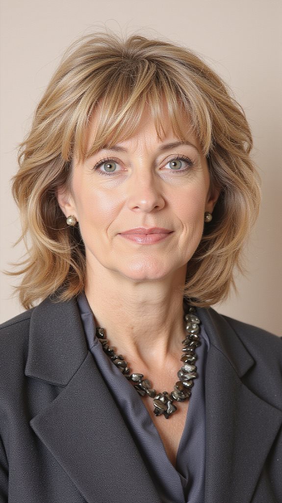 shag haircut with highlights