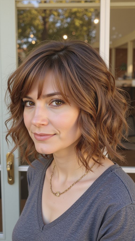 shaggy bob for texture