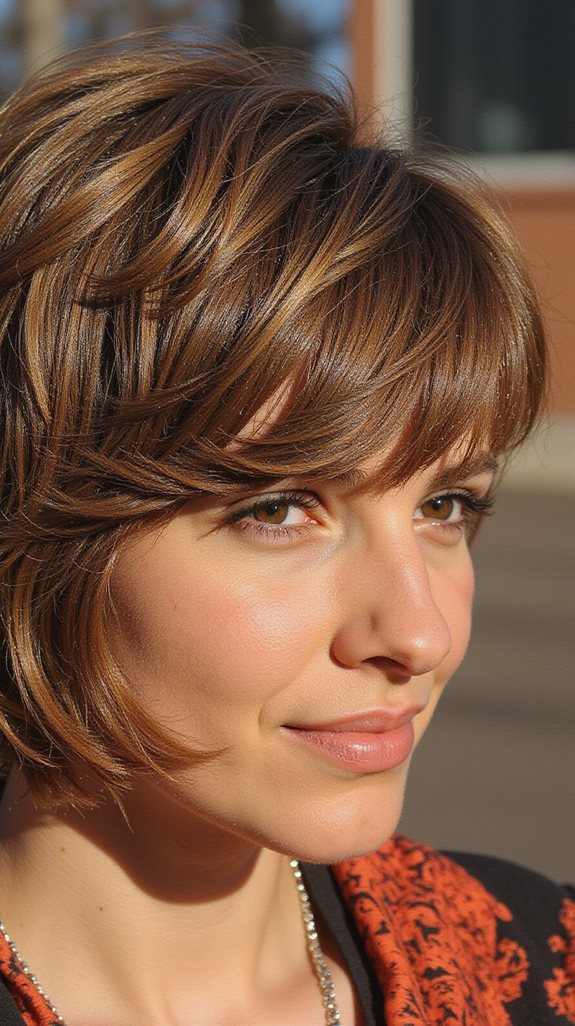 shaggy layers and dishevelment