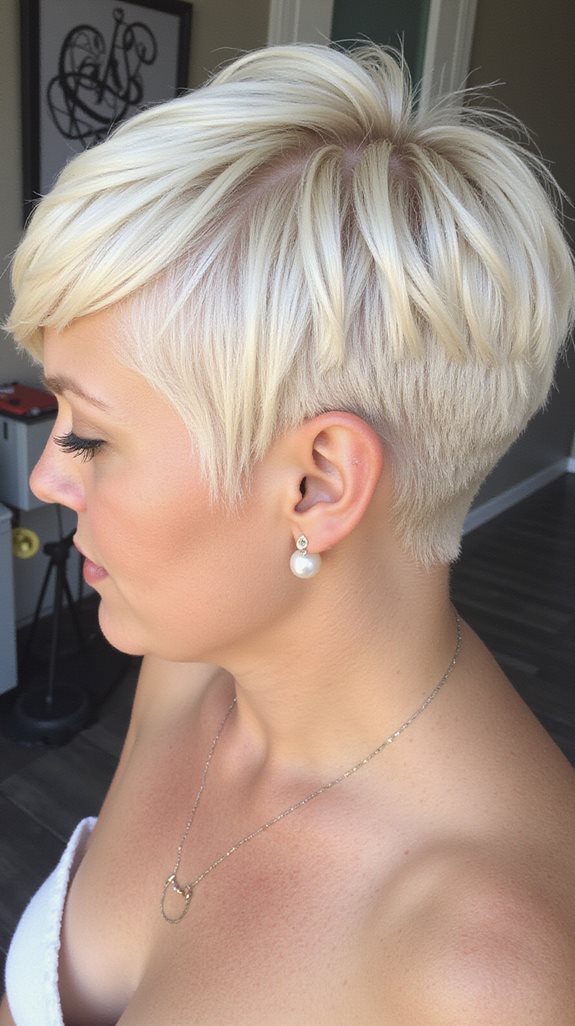 sleek modern bridal hairstyle