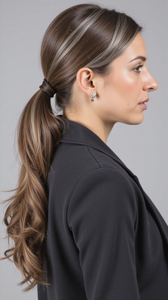 sleek ponytail for professionals