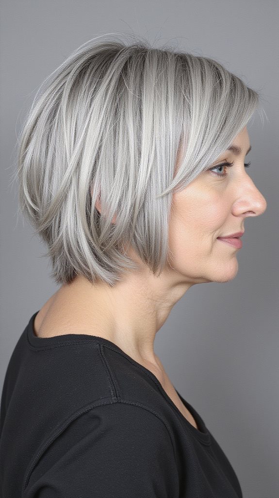 sleek structured angular bob