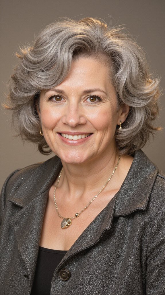 soft curly bob styling