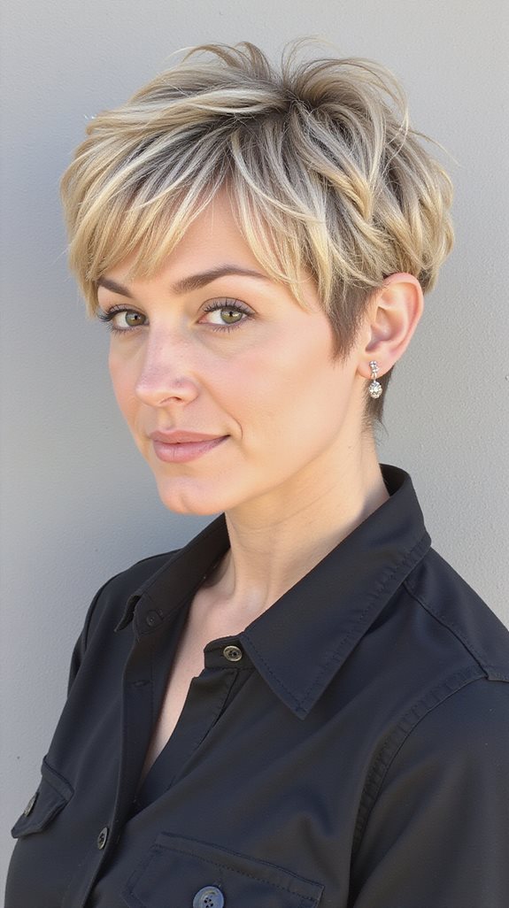 soft layered pixie haircut