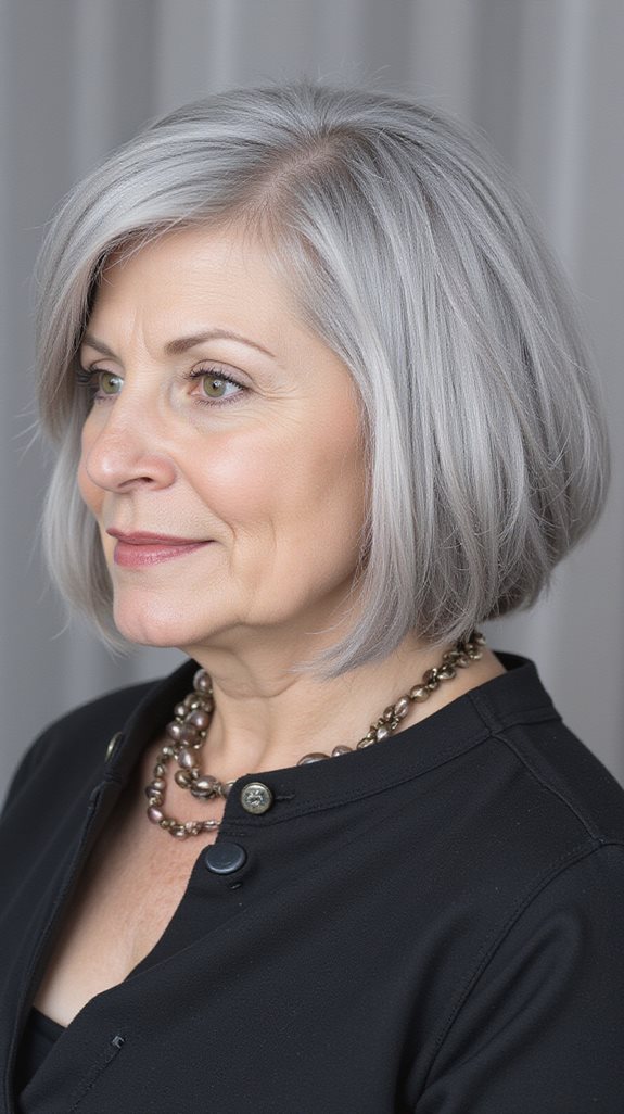 sophisticated a line bob hairstyle