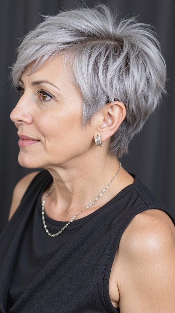 sophisticated asymmetrical pixie cut