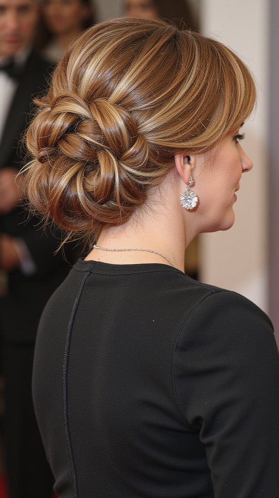 sophisticated elegant updo hairstyle