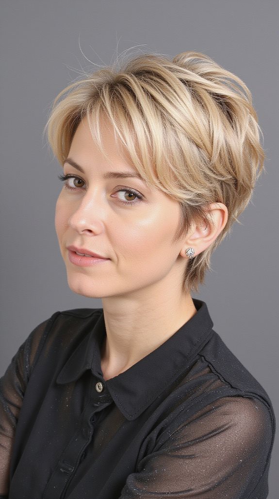 sophisticated layered professional shag