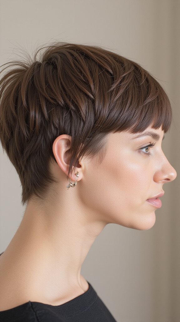 sophisticated tapered pixie cut