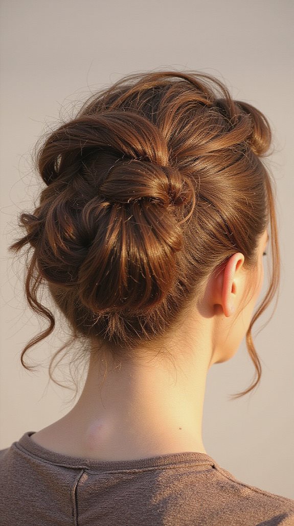 structured high bun technique