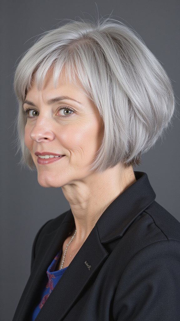 structured layered bob haircut