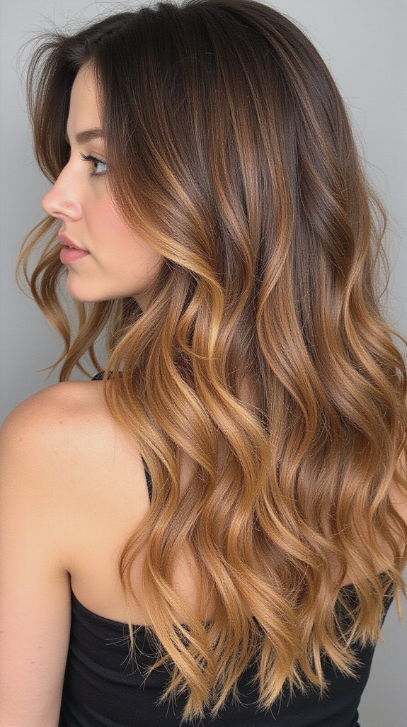 stunning caramel gradient effect