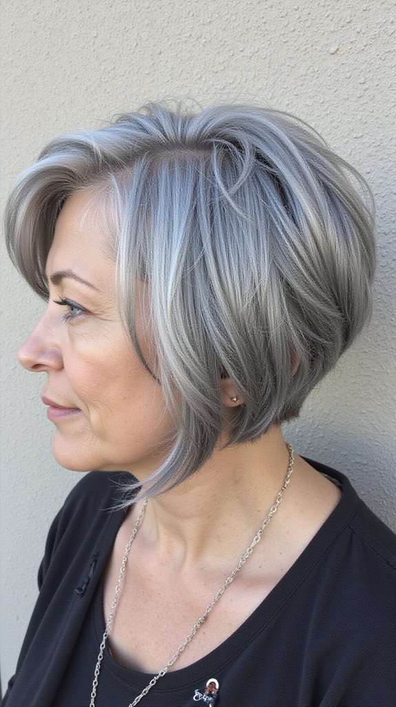 stylish grey hair cuts