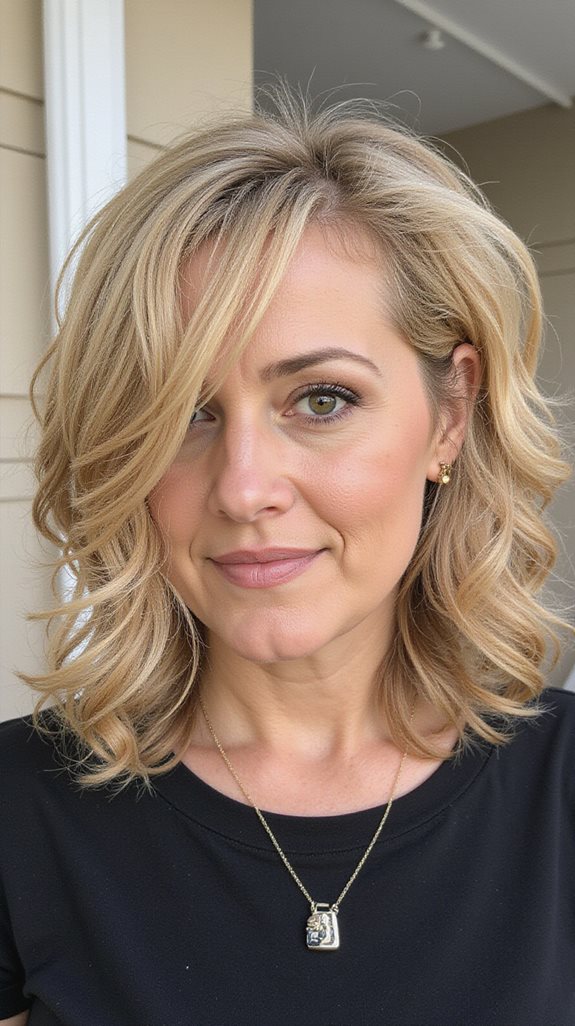 textured lob with layers
