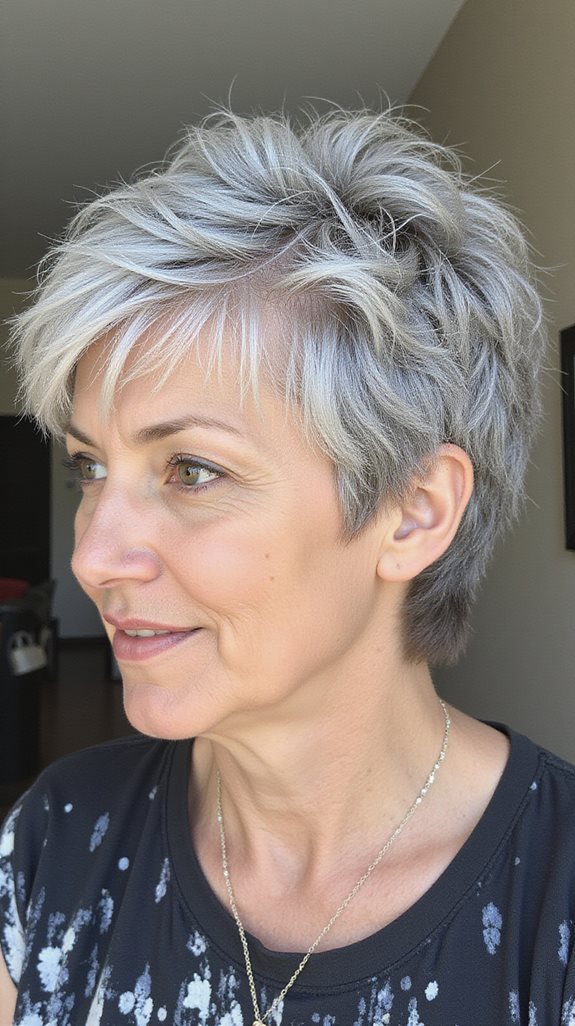 textured pixie haircut style