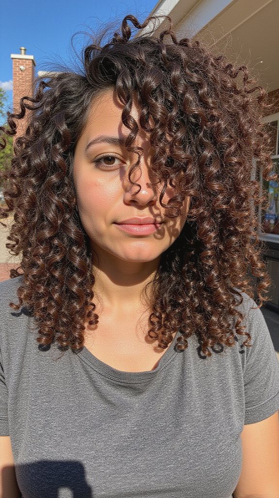 textured shag for curls
