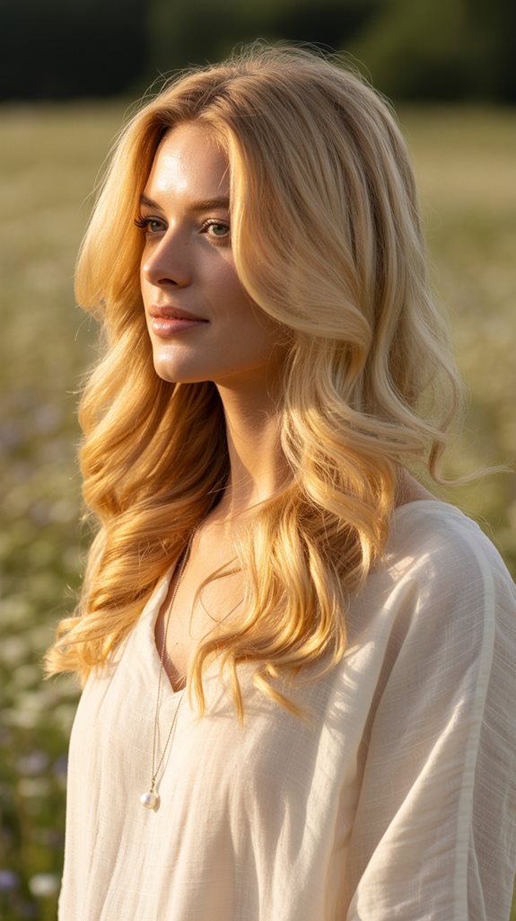 timeless golden blonde elegance