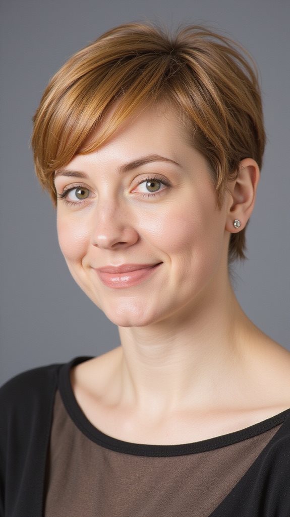 timeless pixie with bangs