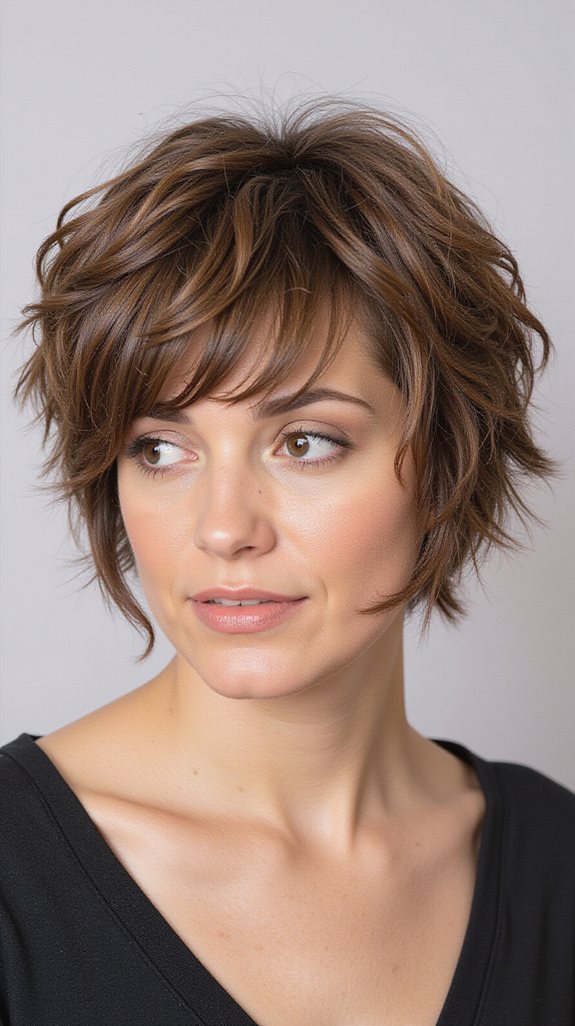 timeless shags with bangs