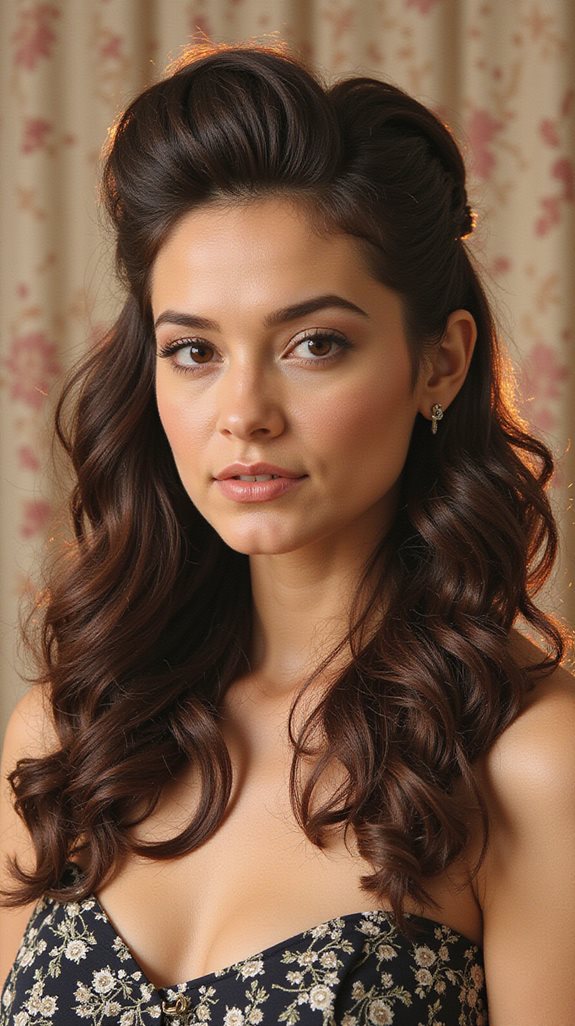 timeless vintage prom hairstyle