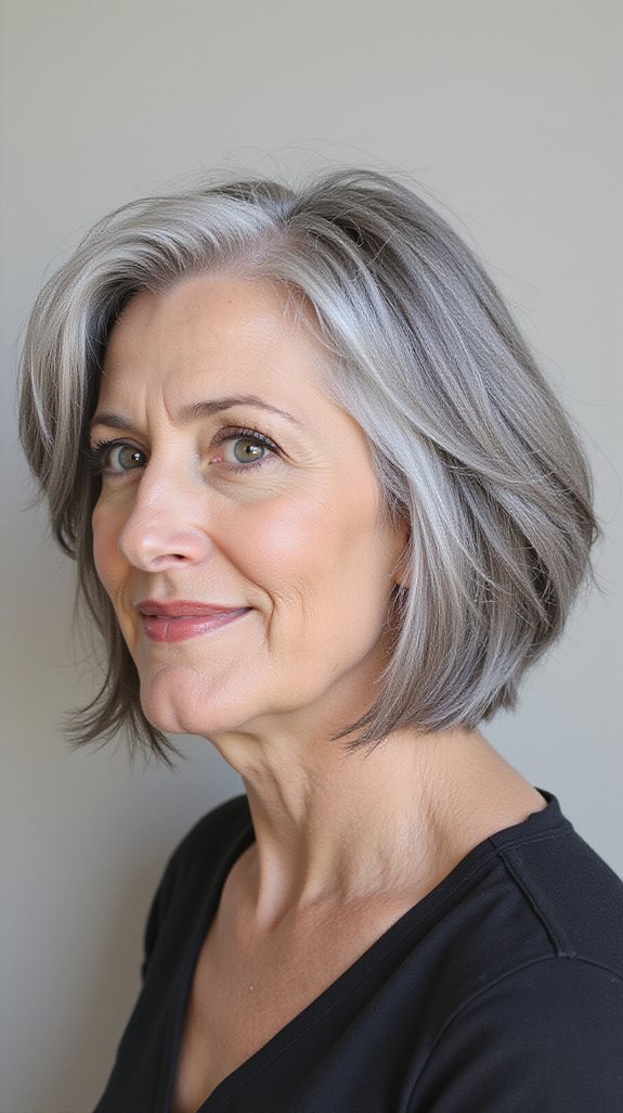 versatile side parted bob