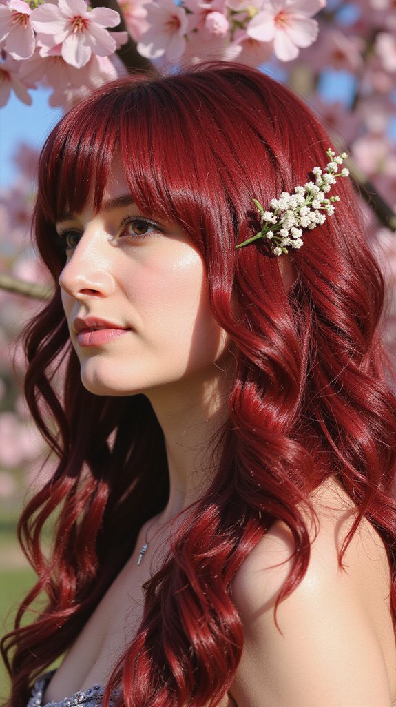 vibrant cherry red transformation